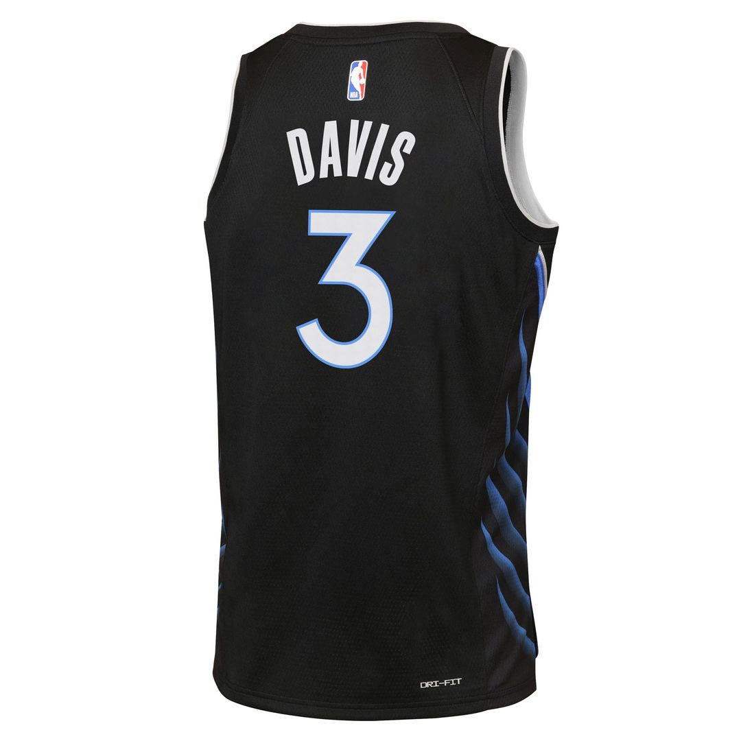 Dallas Mavericks Anthony Davis Nike Youth 2025/26 City Edition Swingman Jersey - Black