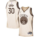 Golden State Warriors Stephen Curry Nike Youth 2025/26 City Edition Swingman Jersey - Tan