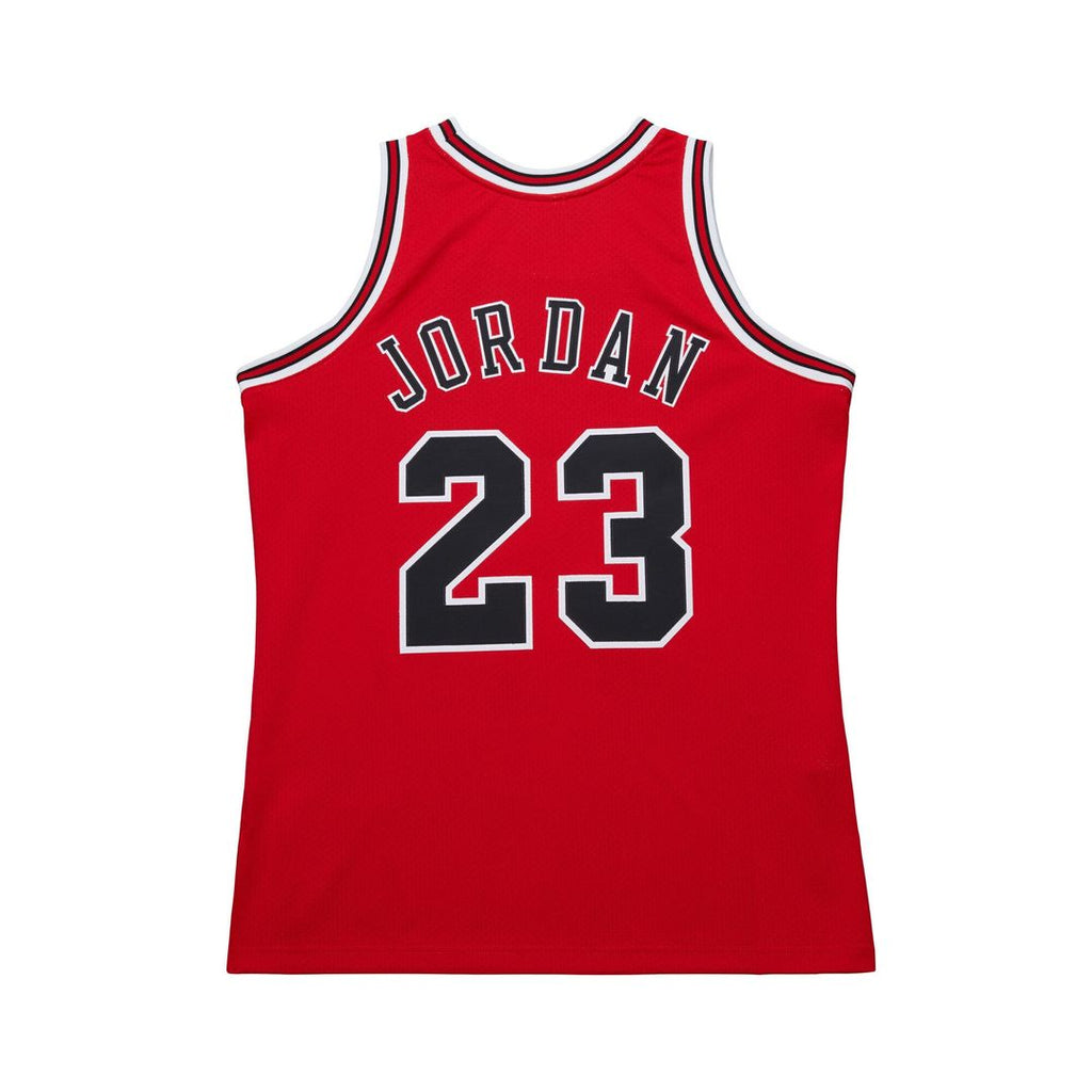 Chicago Bulls Michael Jordan Mitchell & Ness 1996/97 Throwback Authentic Jersey - Red