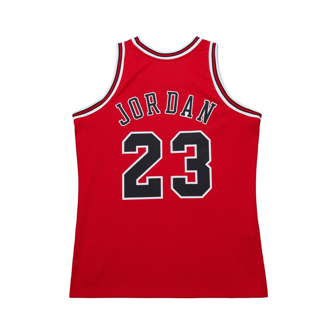 Chicago Bulls Michael Jordan Mitchell & Ness 1996/97 Throwback Authentic Jersey - Red