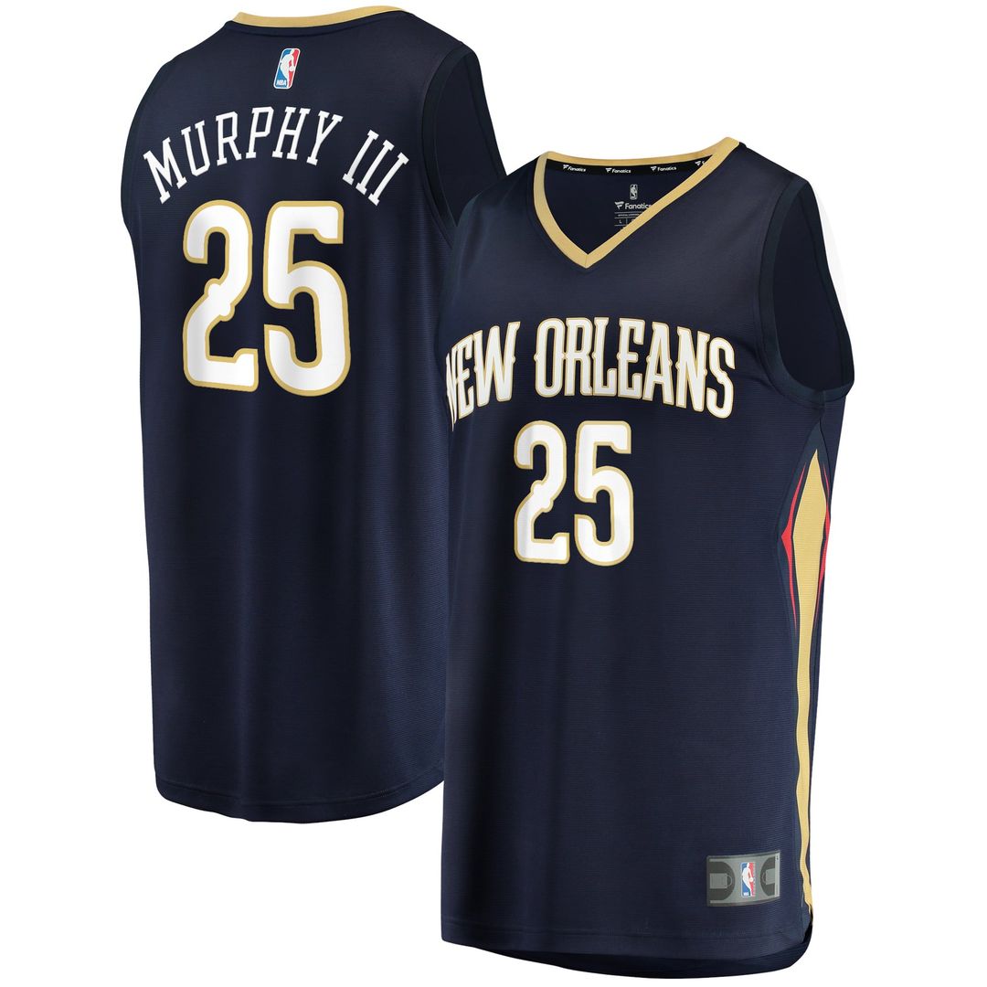 New Orleans Pelicans Trey Murphy III Fanatics Fast Break Replica Jersey - Icon Edition - Navy