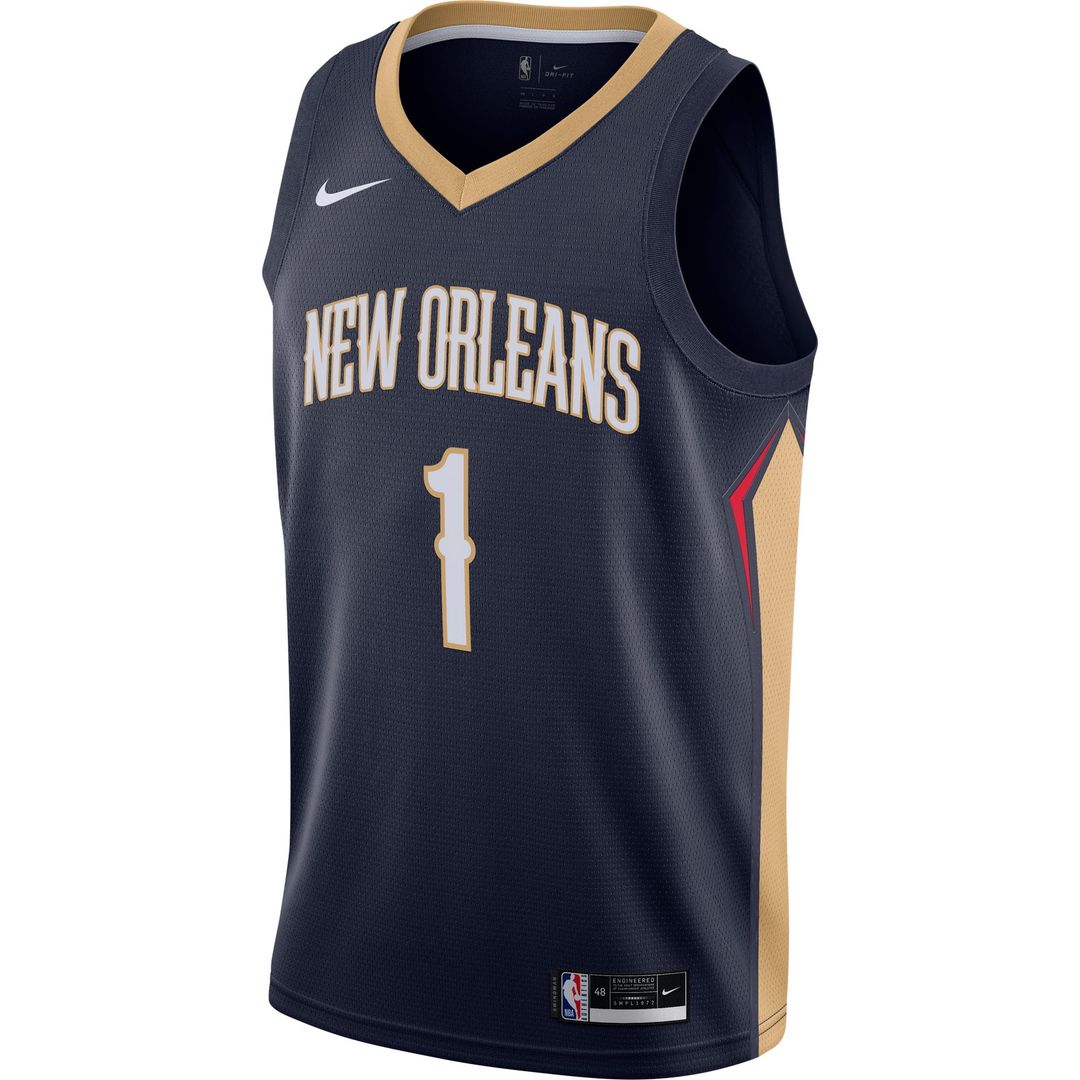 New Orleans Pelicans Zion Williamson Nike Swingman Jersey - Navy - Icon Edition