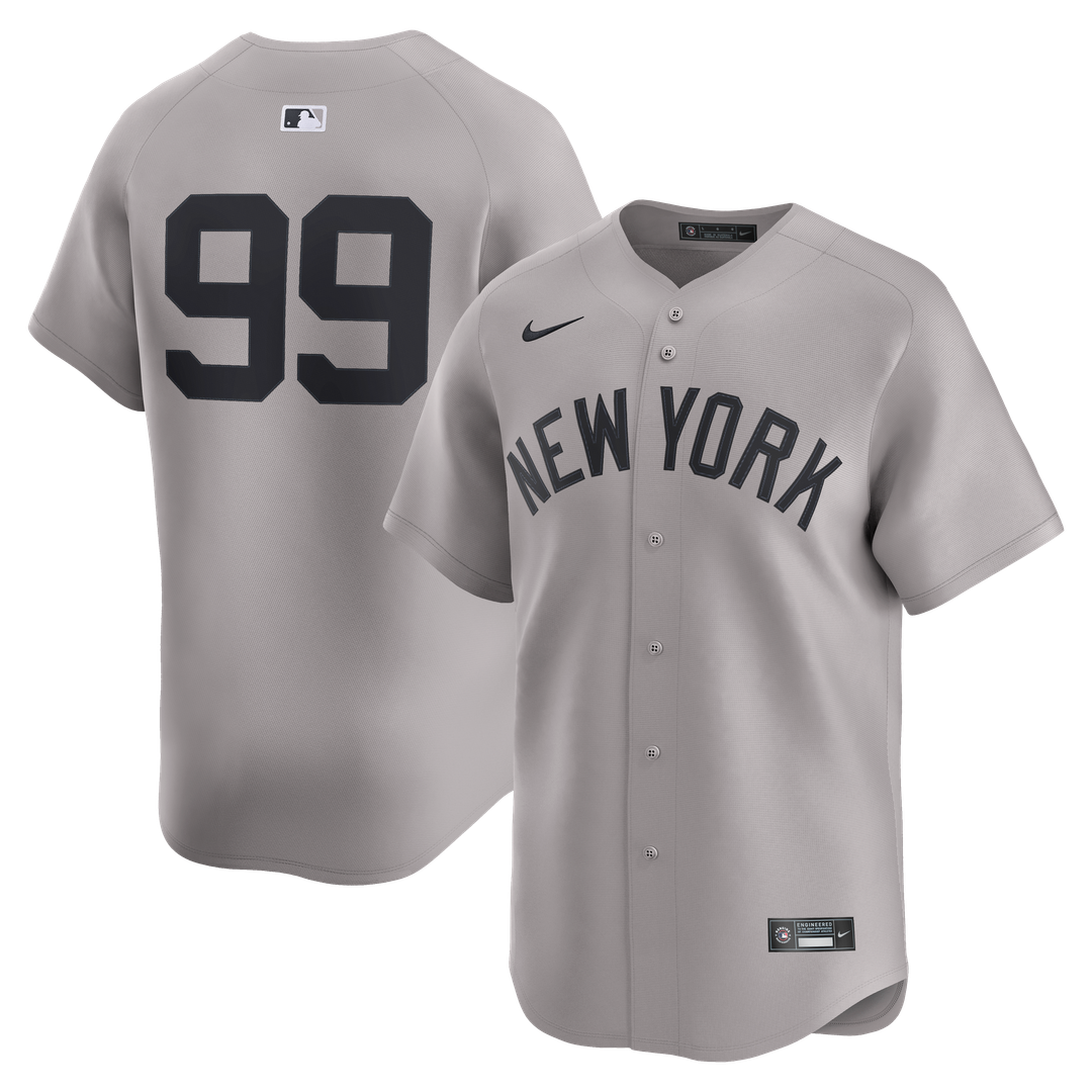New York Yankees Aaron Judge Nike Road Limited Player Jersey - Gray