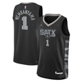 San Antonio Spurs Victor Wembanyama Jordan Brand Youth Swingman Jersey - Statement Edition - Black