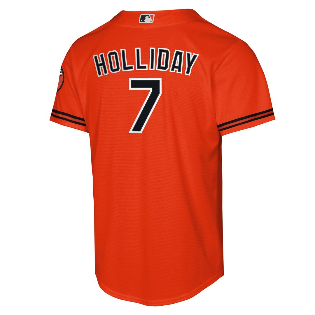 Baltimore Orioles Jackson Holliday Nike Youth Alternate 2 Stadium Player Jersey - Orange