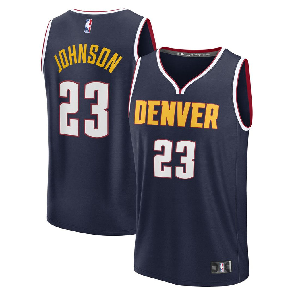 Denver Nuggets Cameron Johnson Fanatics Youth Fast Break Replica Jersey - Navy - Icon Edition
