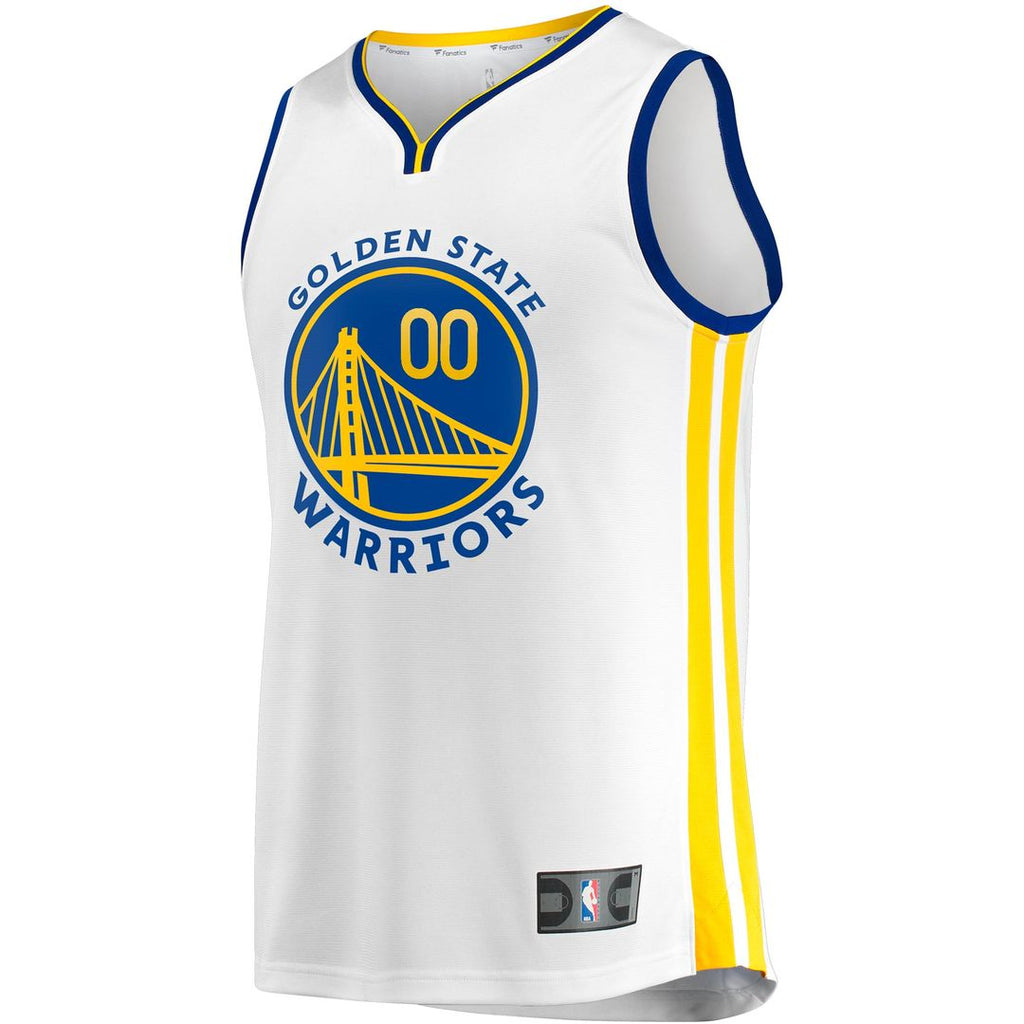Golden State Warriors Fanatics Youth Fast Break Replica Custom Jersey - Association Edition - White