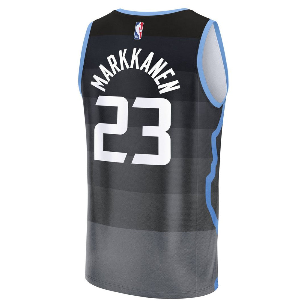 Utah Jazz Lauri Markkanen Fanatics 2025/26 City Edition Fast Break Jersey - Black