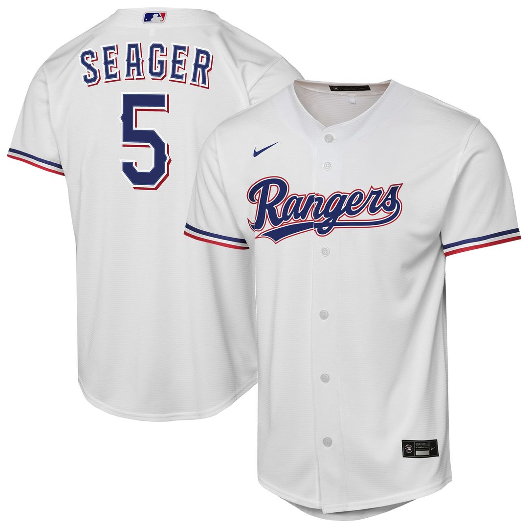 Texas Rangers Corey Seager Nike Youth Home Replica Player Jersey - White