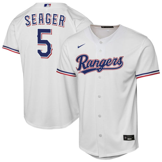 Texas Rangers Corey Seager Nike Youth Home Replica Player Jersey - White