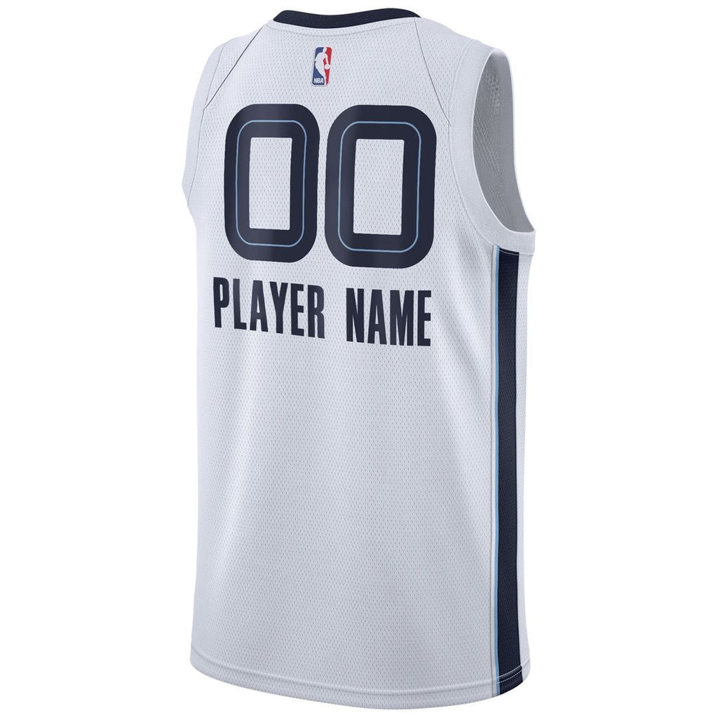 Memphis Grizzlies Nike 2020/21 Swingman Custom Jersey - Association Edition - White