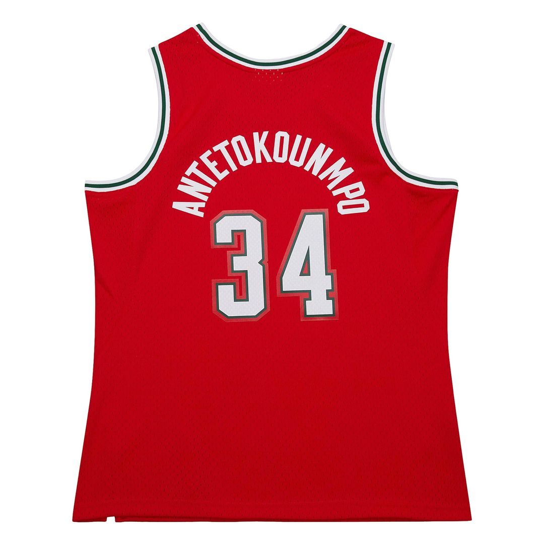 Milwaukee Bucks Giannis Antetokounmpo Mitchell & Ness 2013/14 Hardwood Classics Swingman Jersey - White