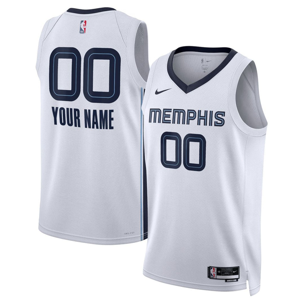 Memphis Grizzlies Nike Unisex Swingman Custom Jersey White - Association Edition