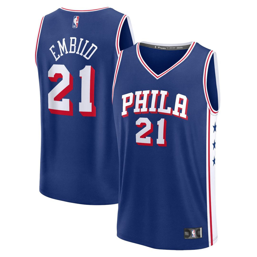 Philadelphia 76ers Joel Embiid Fanatics Fast Break Replica Jersey - Association Edition - White