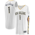 New Orleans Pelicans Zion Williamson Fanatics Replica Fast Break Jersey White - Association Edition