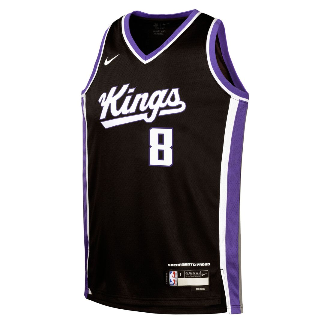 Sacramento Kings Zach LaVine Nike Youth Swingman Jersey - Icon Edition - Black