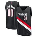 Portland Trail Blazers Fanatics Fast Break Replica Custom Jersey - Icon Edition - Black
