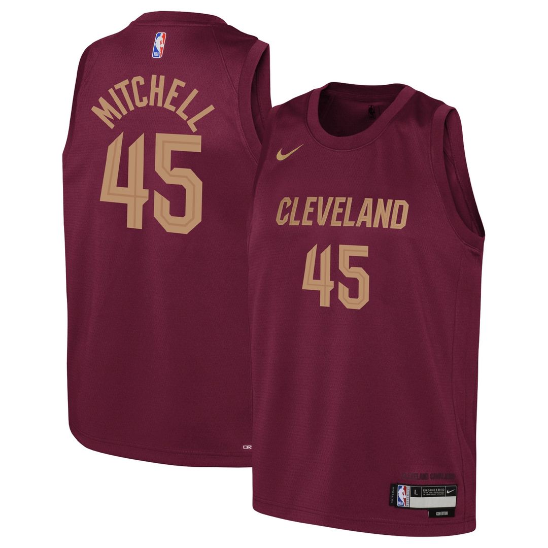 Cleveland Cavaliers Donovan Mitchell Nike Youth Swingman Jersey - Icon Edition - Wine