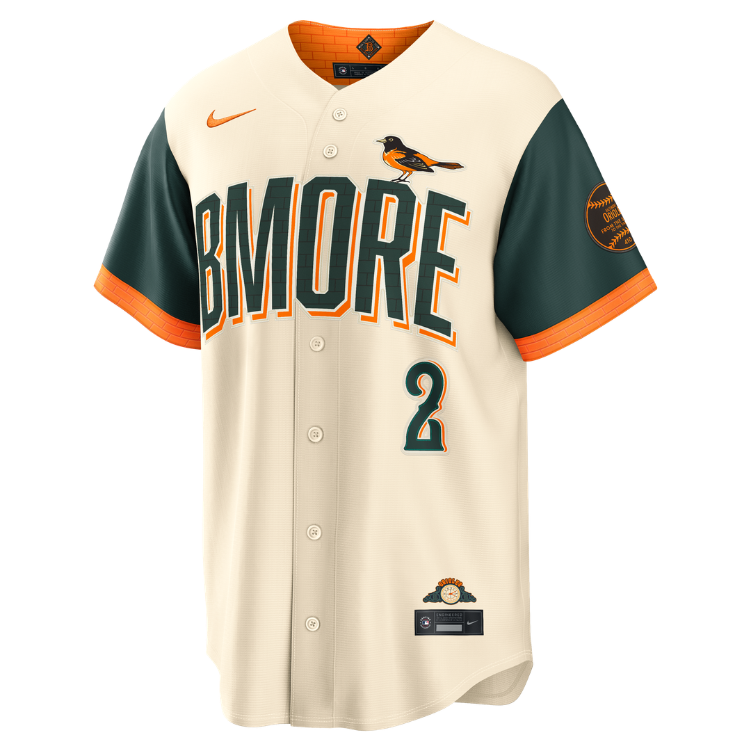 Baltimore Orioles Gunnar Henderson Nike 2026 City Connect Stadium Jersey - Cream