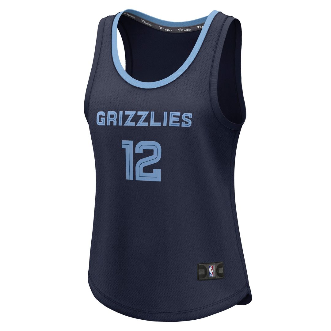 Memphis Grizzlies Ja Morant Fanatics Women's Fast Break Player Jersey - Icon Edition - Navy