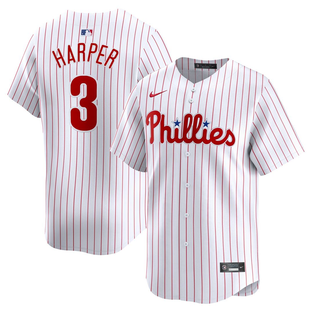 Philadelphia Phillies Bryce Harper Nike Youth Home Limited Player Jersey - White