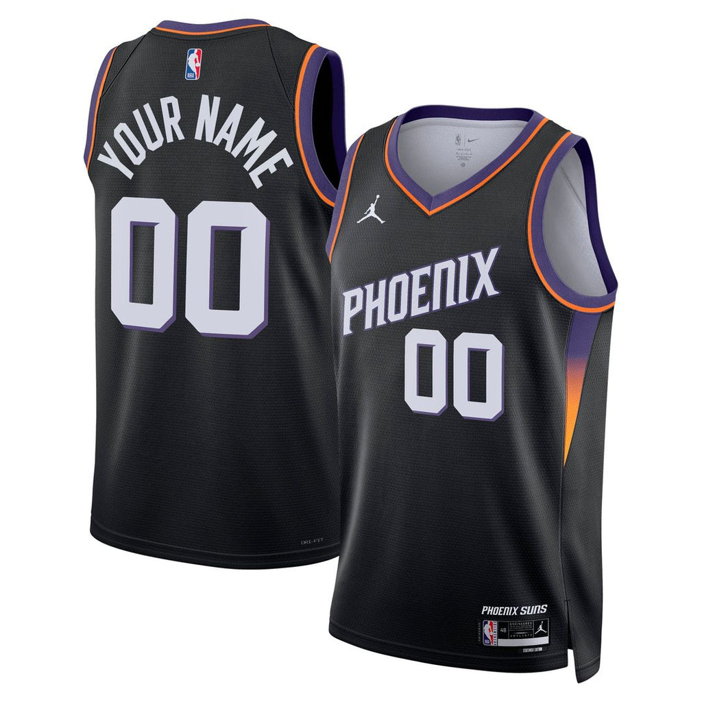 Phoenix Suns Jordan Brand Unisex Swingman Custom Jersey - Statement Edition - Black