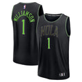 New Orleans Pelicans Zion Williamson Fanatics 2025/26 City Edition Fast Break Jersey - Black