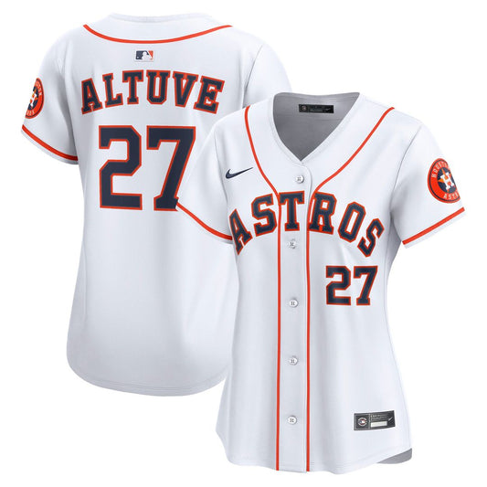 Houston Astros Jose Altuve Nike Women's Home Limited Player Jersey - White