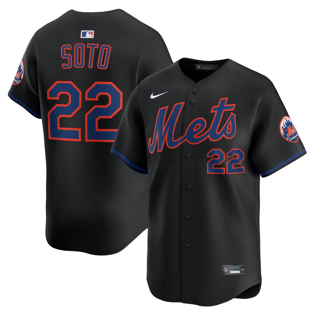 New York Mets Juan Soto Nike Road Limited Player Jersey - Gray