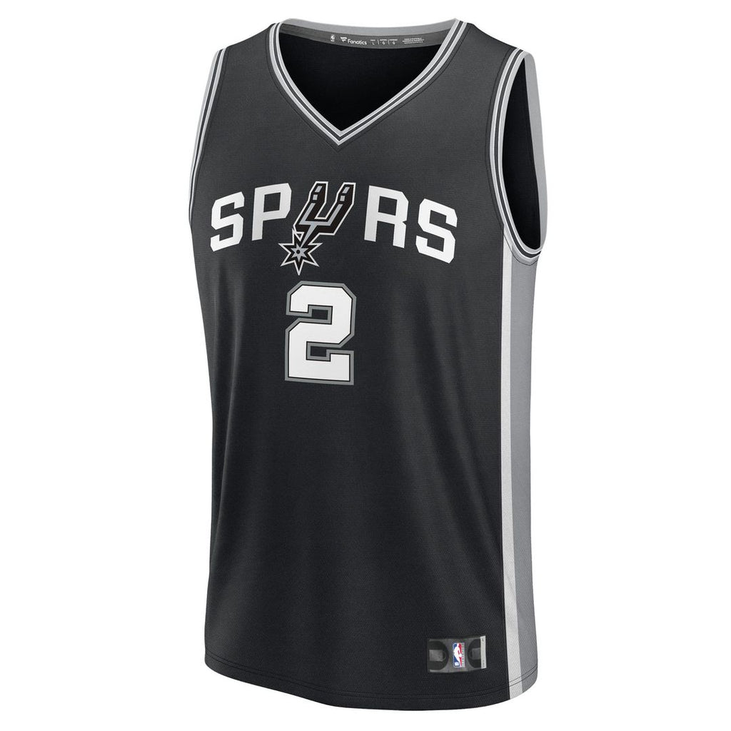 San Antonio Spurs Dylan Harper Fanatics 2025 NBA Draft First Round Pick Fast Break Replica Jersey - Icon Edition - Black