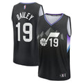 Utah Jazz Ace Bailey Fanatics 2025 NBA Draft First Round Pick Fast Break Replica Jersey - Statement Edition - Black