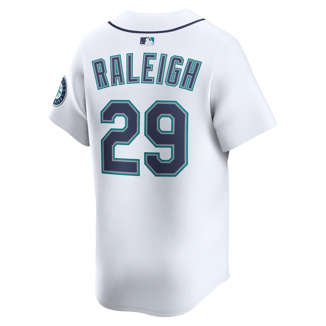 Seattle Mariners Cal Raleigh Nike Home Limited Player Jersey - White