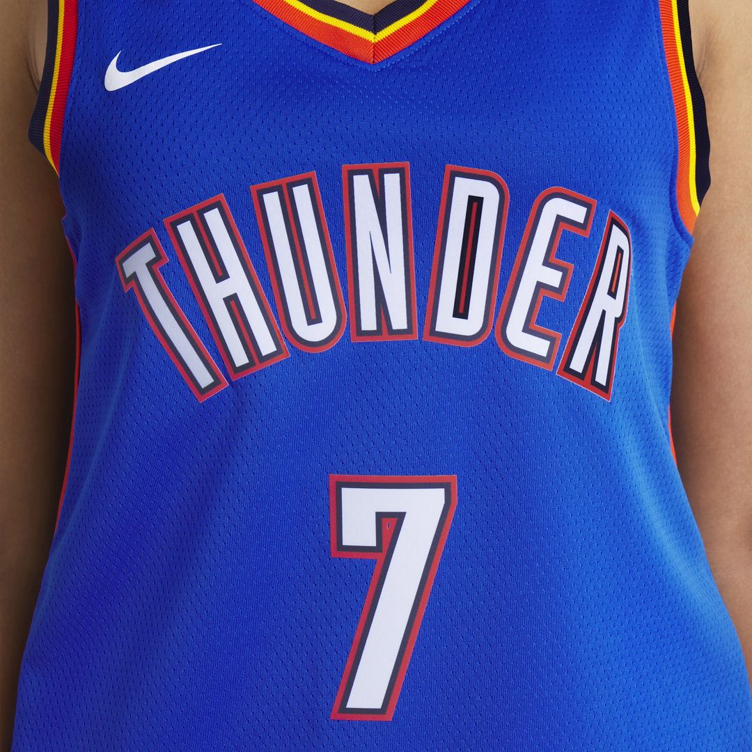 Oklahoma City Thunder Chet Holmgren Nike Unisex 2022 NBA Draft First Round Pick Player Swingman Jersey - Icon Edition - Blue