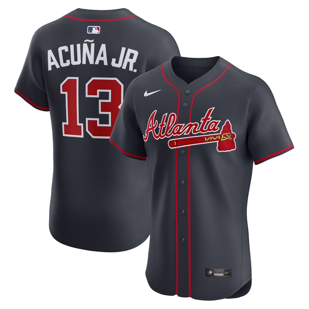 Atlanta Braves Ronald Acuña Jr. Nike Home Elite Player Jersey - White