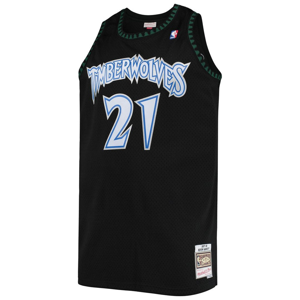 Minnesota Timberwolves Kevin Garnett Mitchell & Ness 1997/98 Big & Tall Hardwood Classics Swingman Jersey - Black