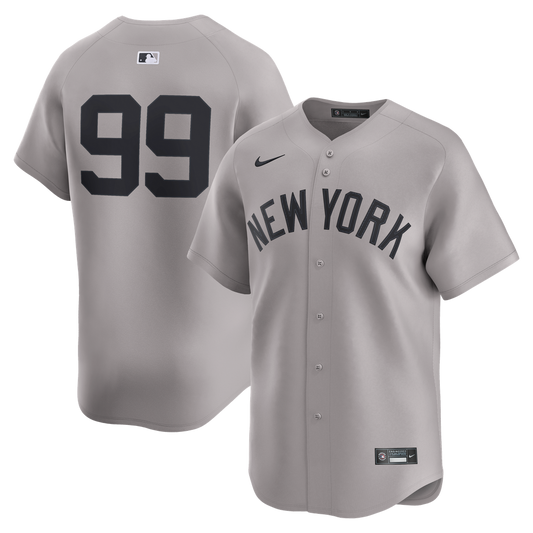 New York Yankees Aaron Judge Nike Road Limited Player Jersey - Gray