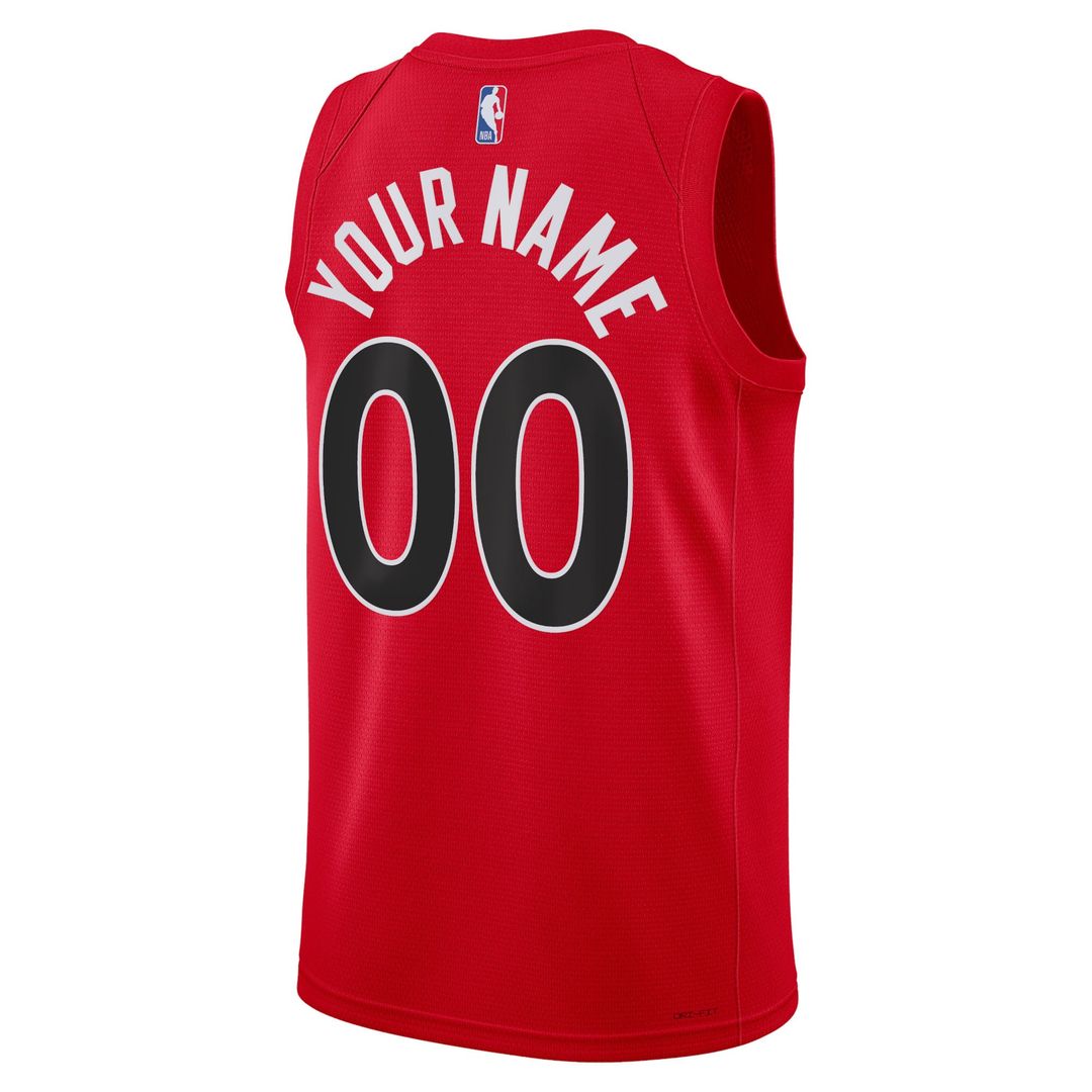 Toronto Raptors Nike Unisex Swingman Custom Jersey Red - Icon Edition