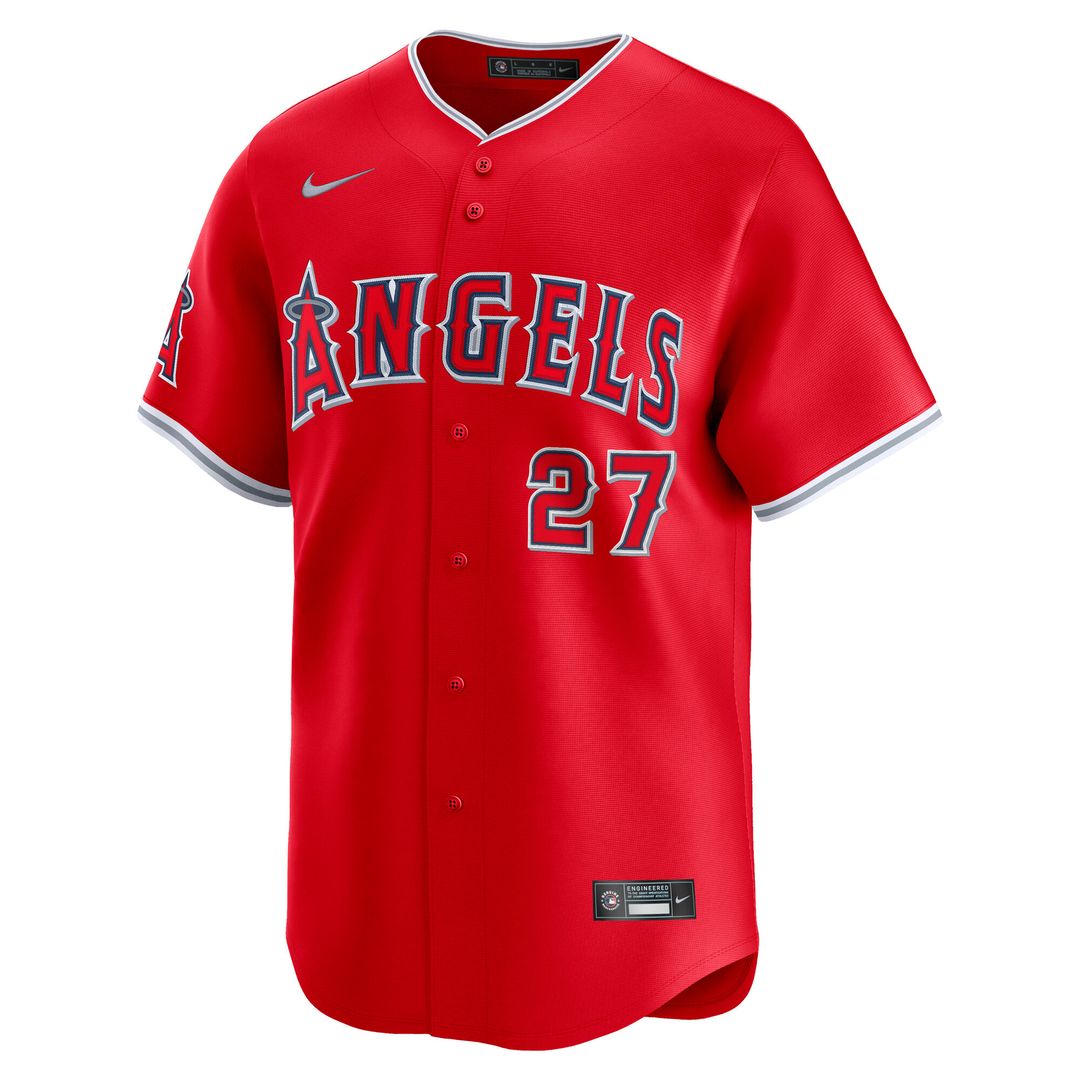 Los Angeles Angels Mike Trout Nike Home Limited Player Jersey - White