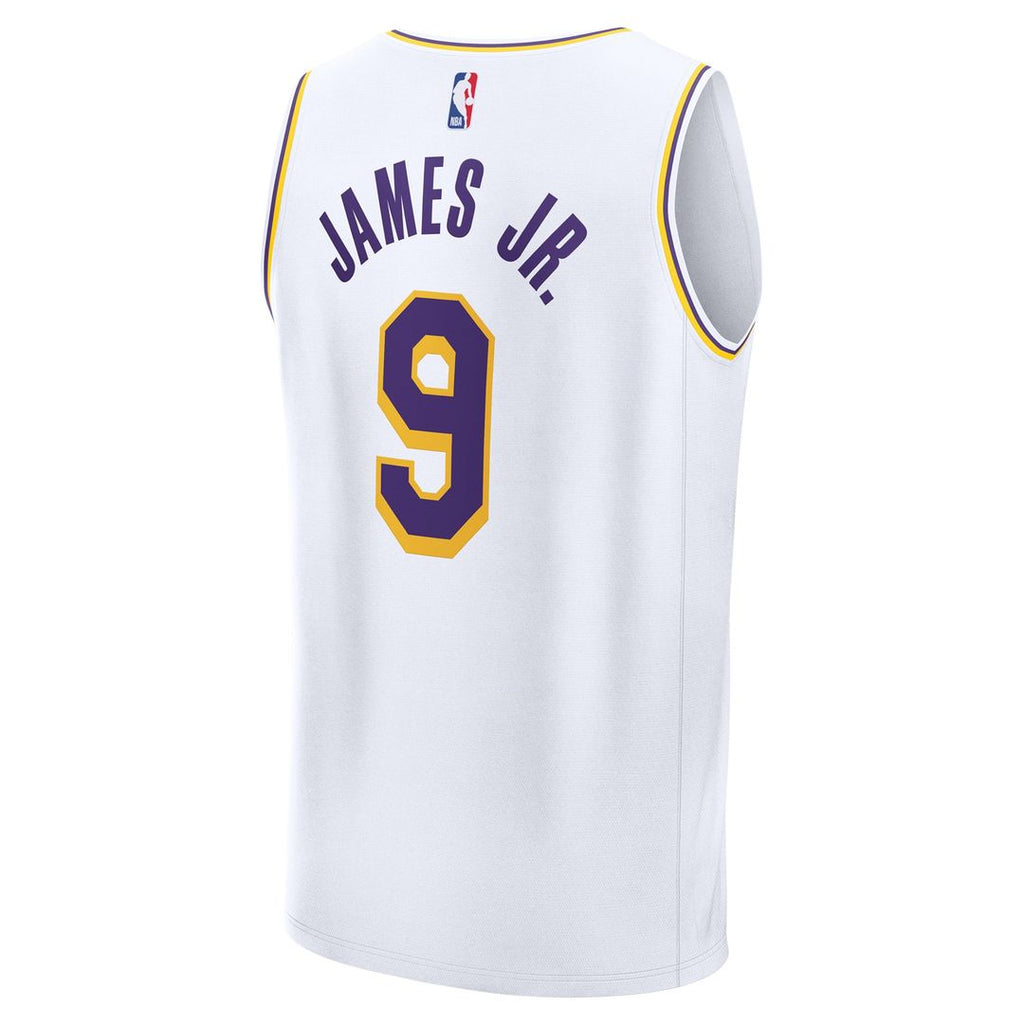Los Angeles Lakers Bronny James Fanatics Fast Break Replica Player Jersey - Association Edition - White