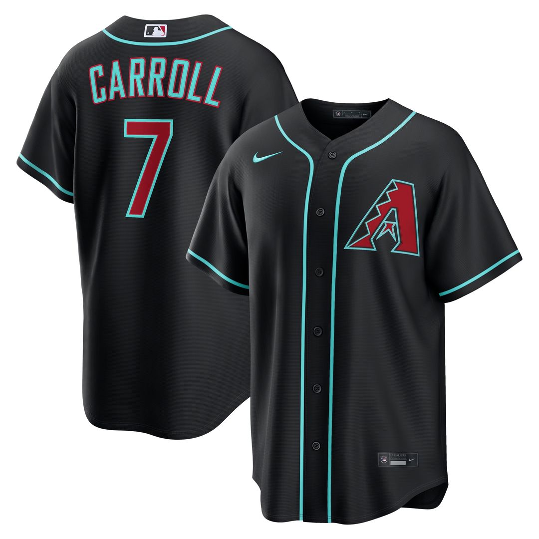 Arizona Diamondbacks Corbin Carroll Nike Alternate Replica Jersey - Black