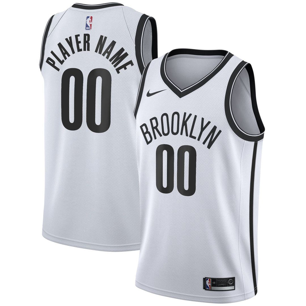 Brooklyn Nets Nike 2020/21 Swingman Custom Jersey - Icon Edition - Black