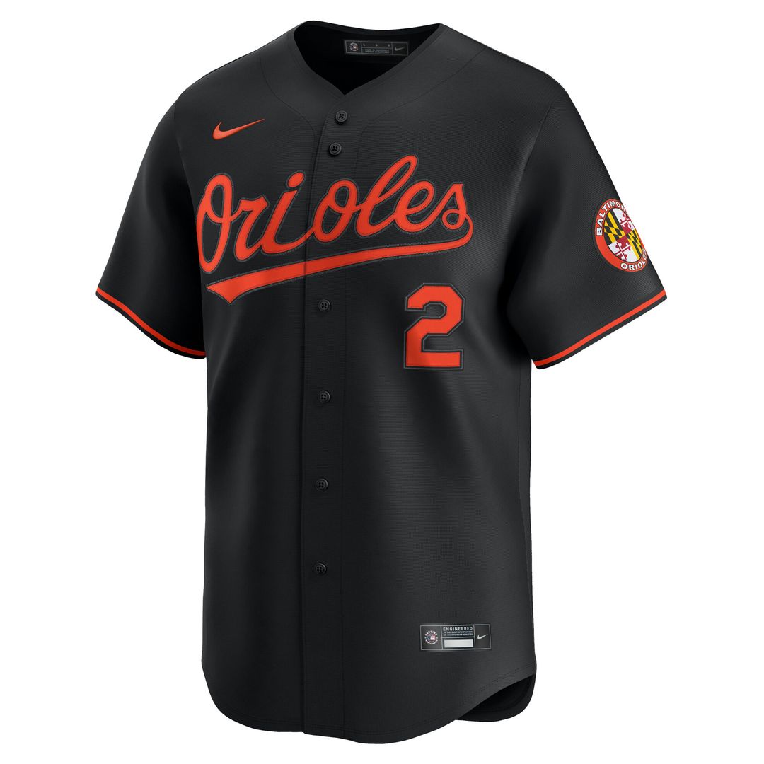 Baltimore Orioles Gunnar Henderson Nike Alternate Limited Player Jersey - Black