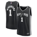 San Antonio Spurs Victor Wembanyama Fanatics Youth Fast Break Replica Player Jersey - Icon Edition - Black