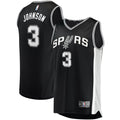 San Antonio Spurs Keldon Johnson Fanatics Fast Break Replica Jersey Black - Icon Edition