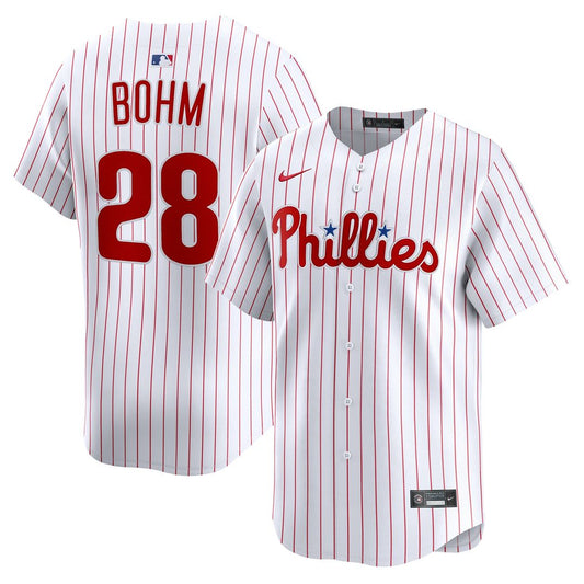 Philadelphia Phillies Alec Bohm Nike Home Limited Player Jersey - White