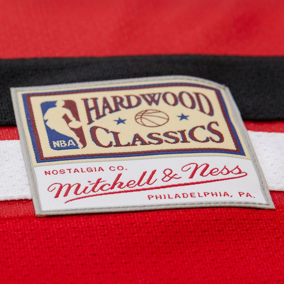 Atlanta Hawks Dikembe Mutombo Mitchell & Ness Unisex Maxxed Out Fashion Hockey Jersey - Red