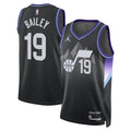 Utah Jazz Ace Bailey Jordan Brand Unisex Swingman Player Jersey - Statement Edition - Black