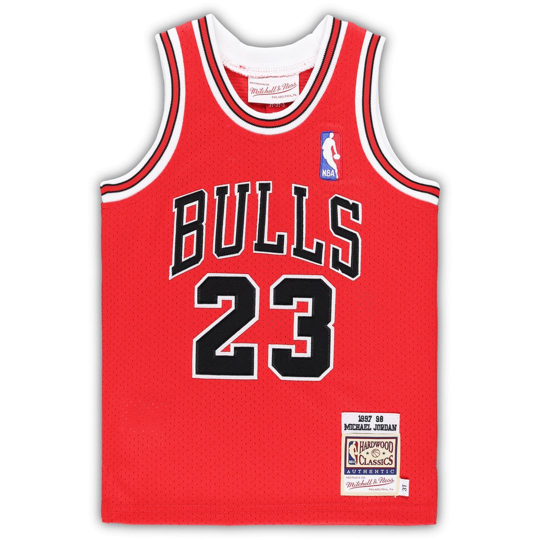 Chicago Bulls Michael Jordan Mitchell & Ness Toddler 1996/97 Hardwood Classics Authentic Jersey - Black