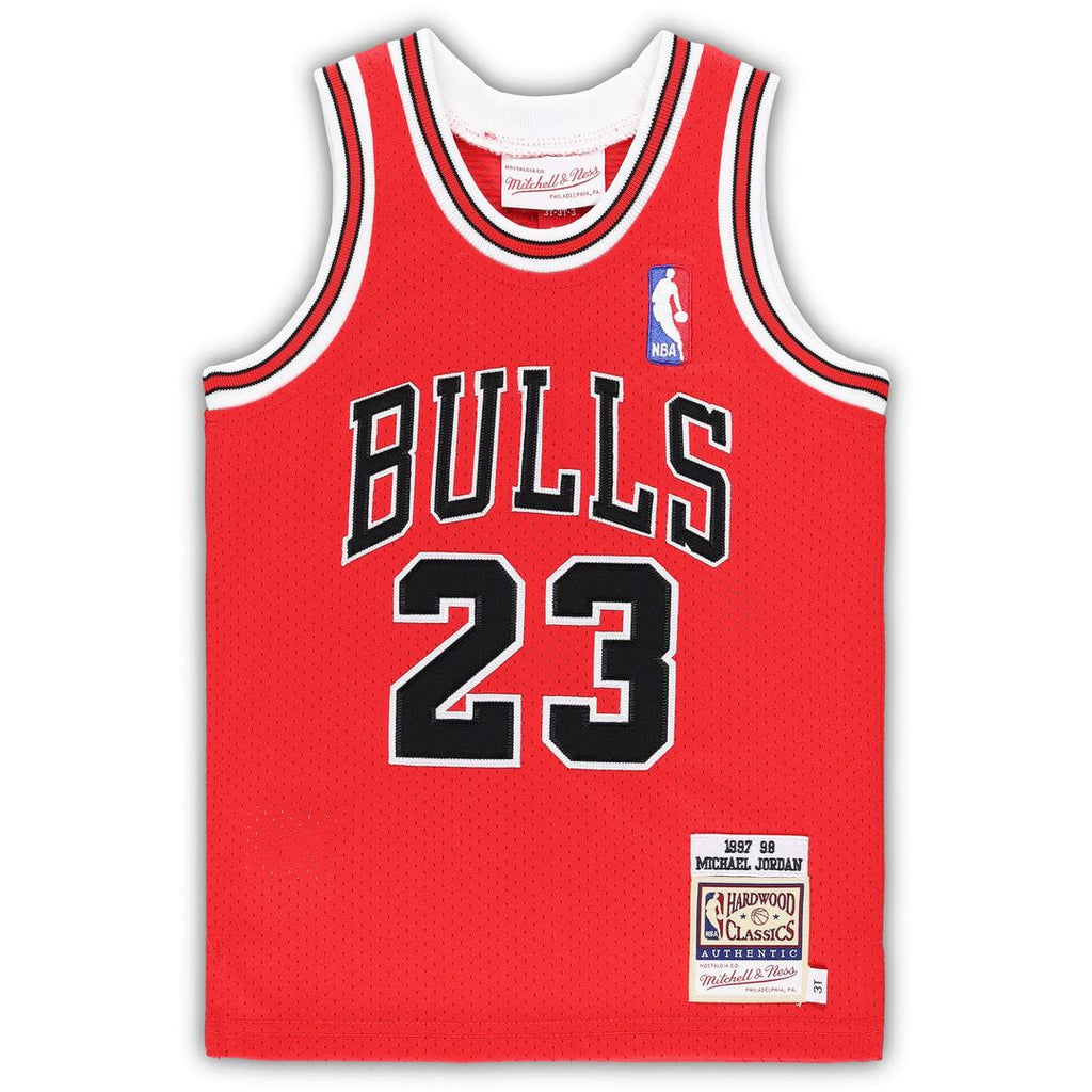 Chicago Bulls Michael Jordan Mitchell & Ness Toddler 1997/98 Hardwood Classics Authentic Jersey - White