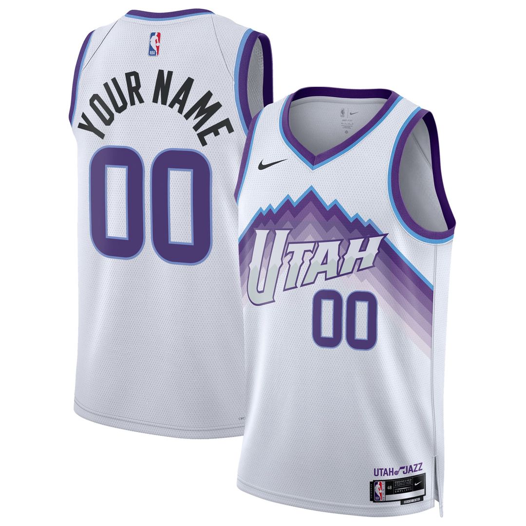 Utah Jazz Nike Unisex Swingman Custom Jersey - Association Edition - White